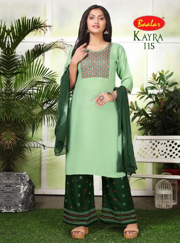 Baalar Kayra Vol-1Rayon Designer Exclusive Ready Made Suit